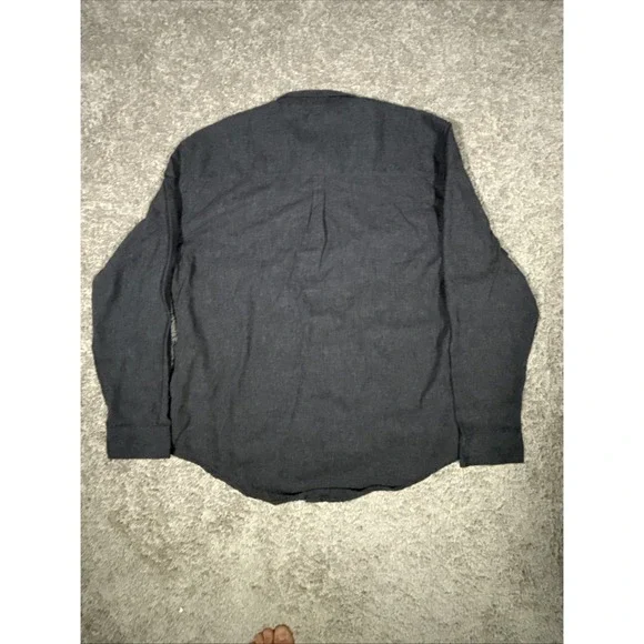 DC Apparel Button Down Long Sleeve Men's Shirt 2XL Gray Red - Picture 6 of 14